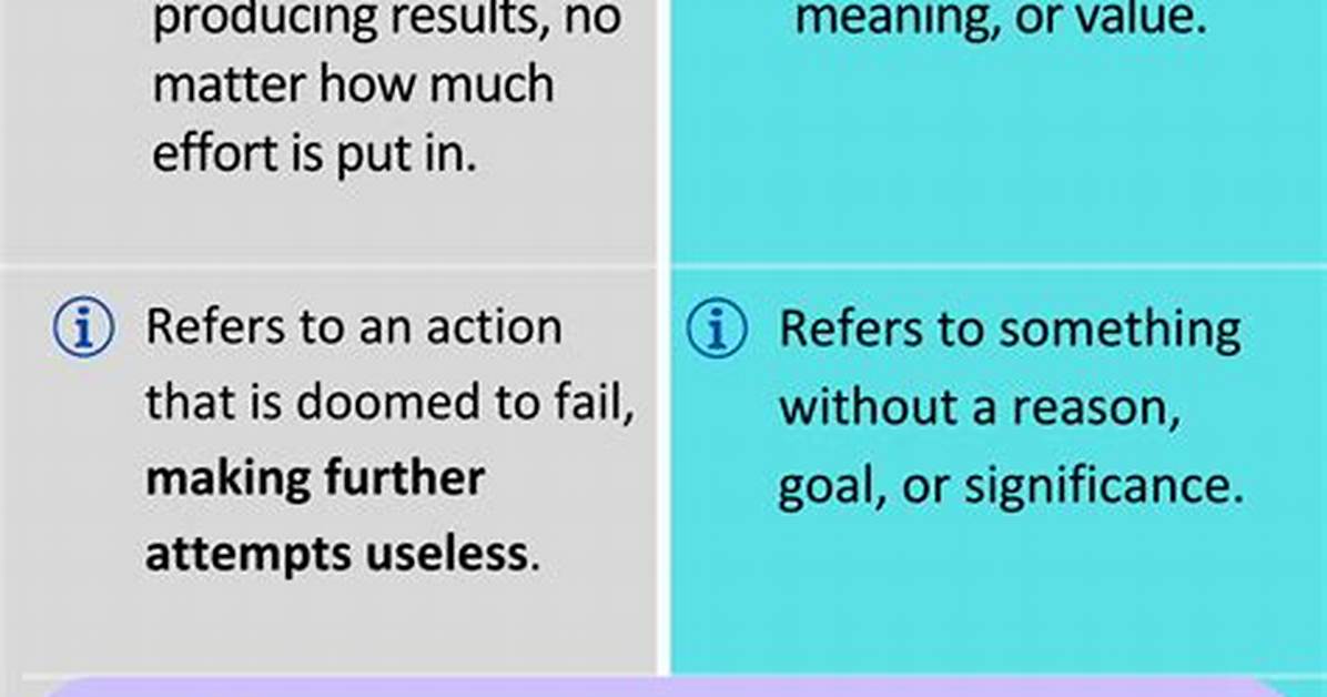 Does Futile Mean Pointless?