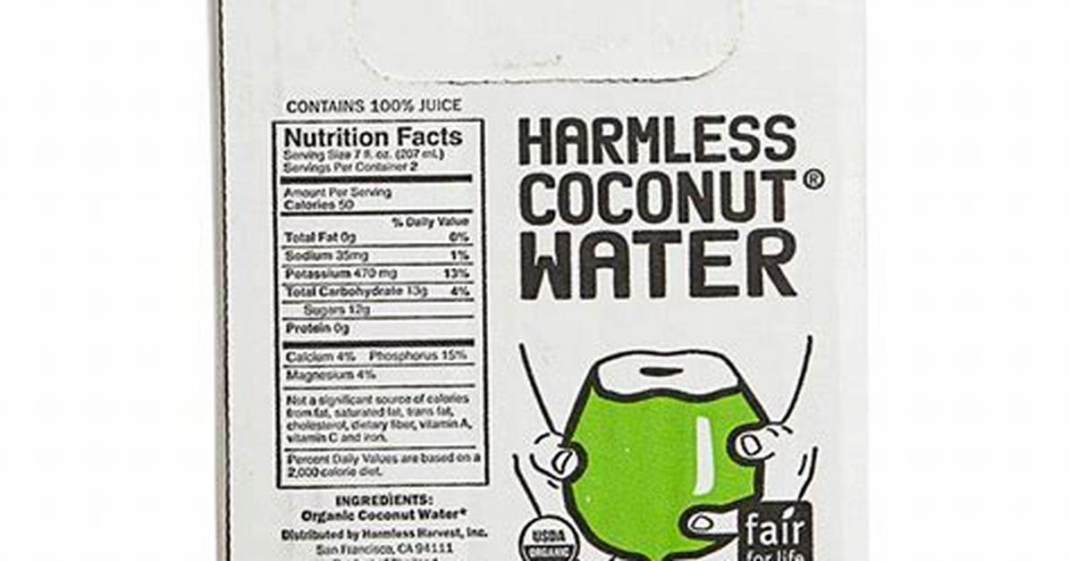Does Harmless Coconut Water Need to Be Refrigerated?