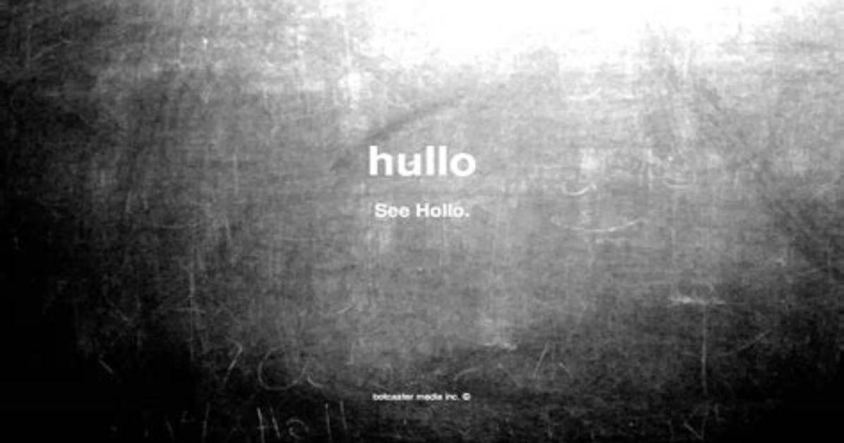 Does Hullo Mean Hello?