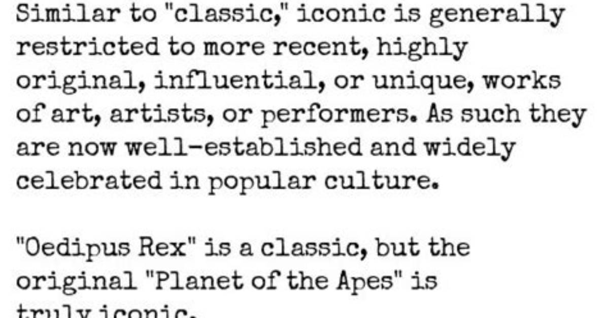 Does Iconicity Mean Iconic?
