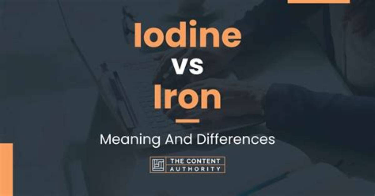 Does Iodine Deplete Iron