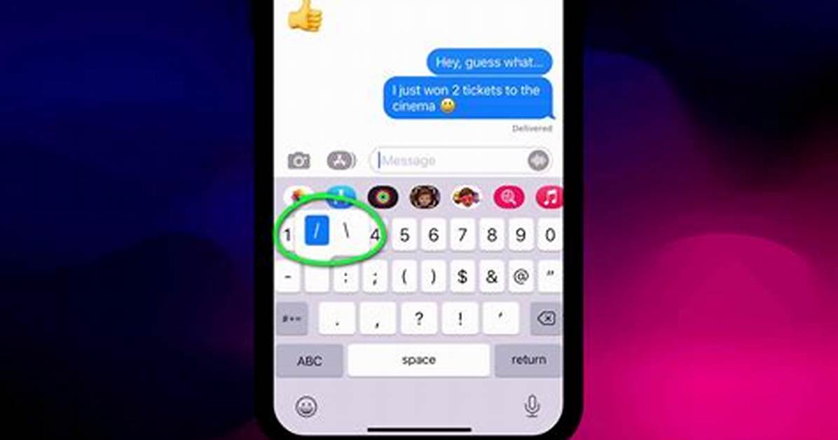 Does Iphone Have a Backslash?