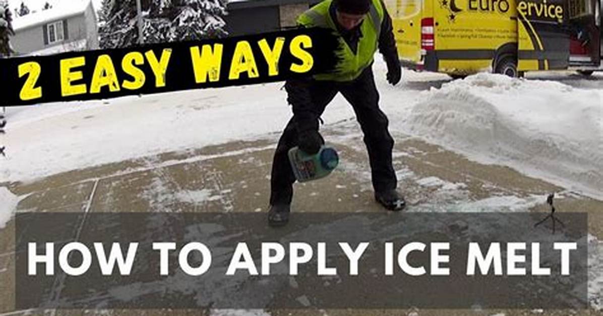 Does It Help to Put Ice Melt Down Before It Snows