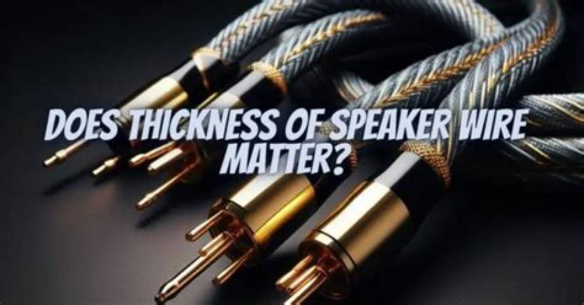 Does It Matter Which Speaker Wire Is Positive?