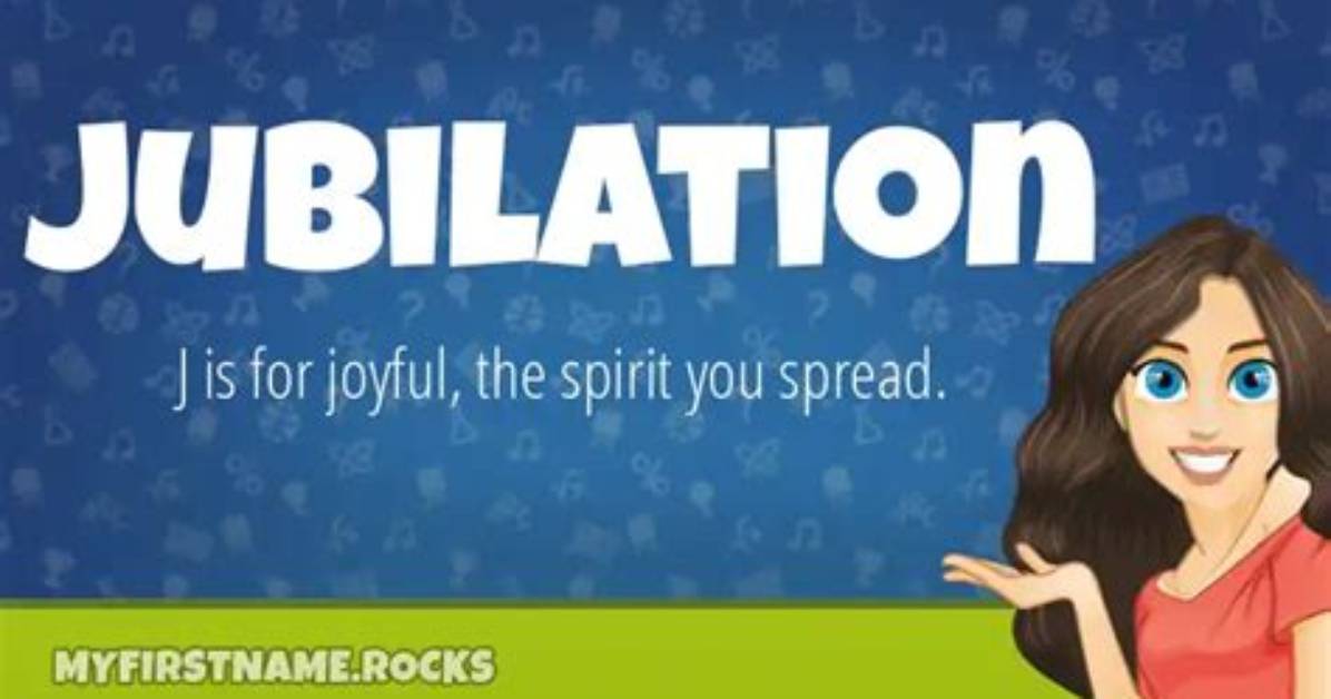 Does Jubilation Mean Joy?