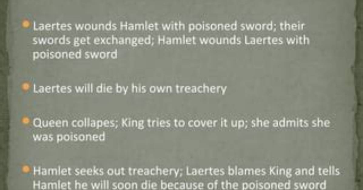 Does Laertes Kill Hamlet?