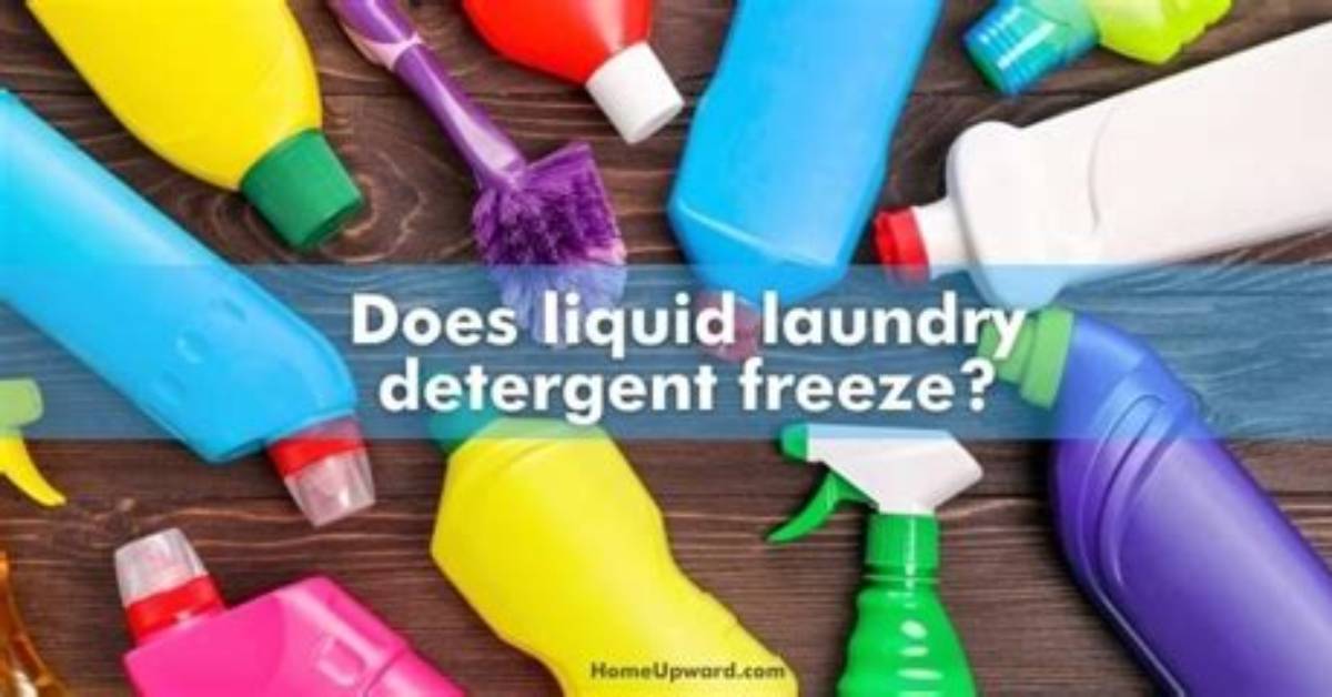 Does Laundry Detergent Freeze?