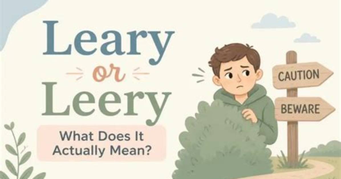 Does Leery Mean Wary?