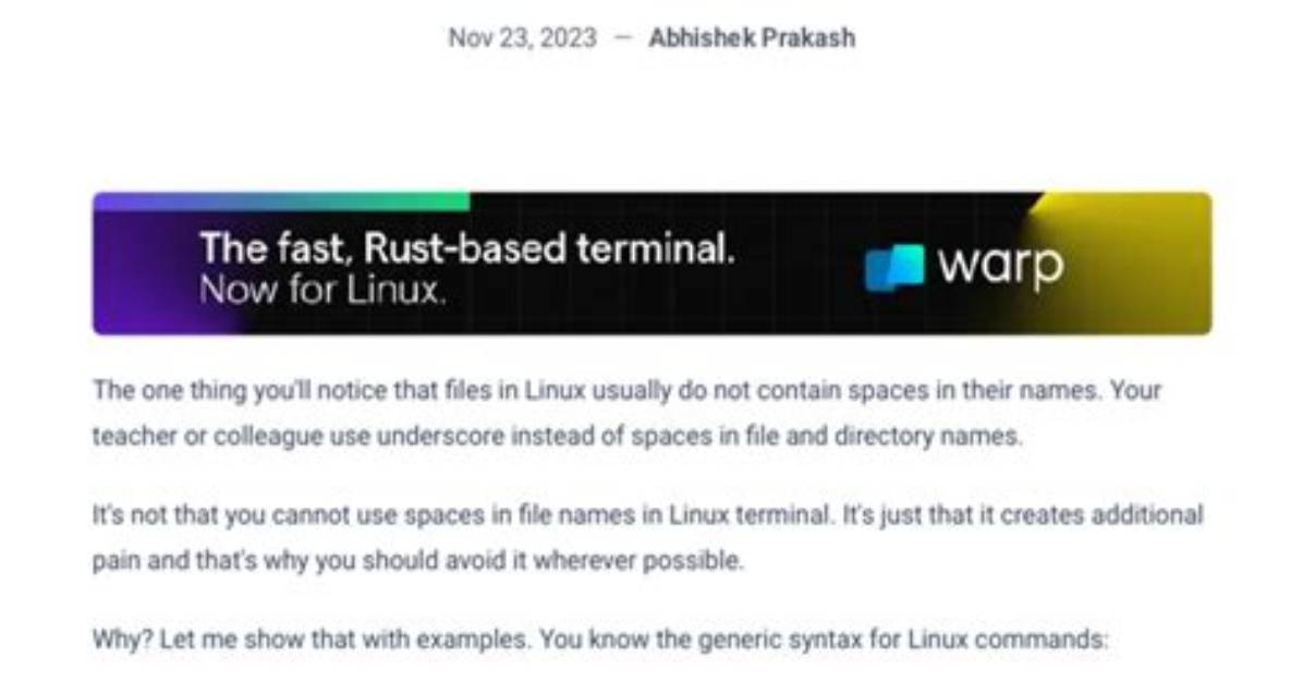 Does Linux Allow Spaces in Filenames?