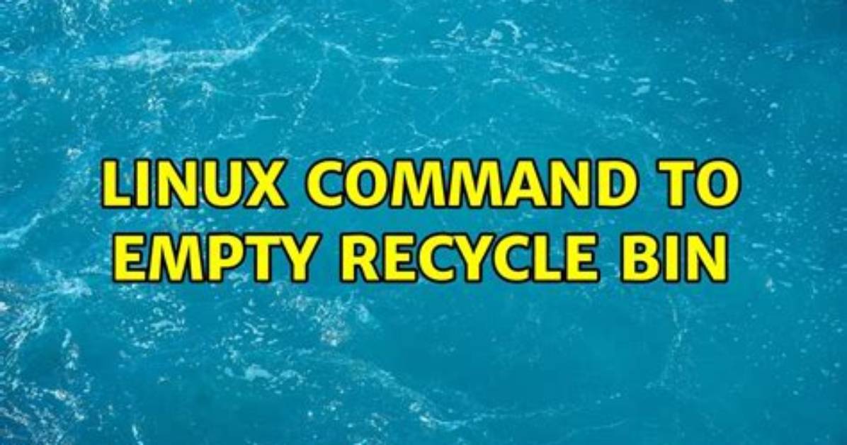 Does Linux Have a Recycle Bin?