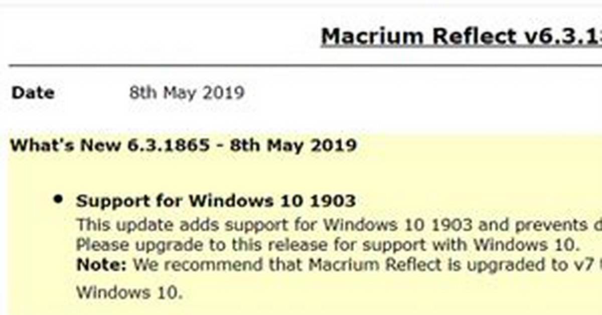 Does Macrium Reflect Work with Windows 10?
