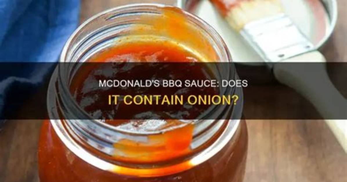 Does Mcdonalds Have Bbq Sauce