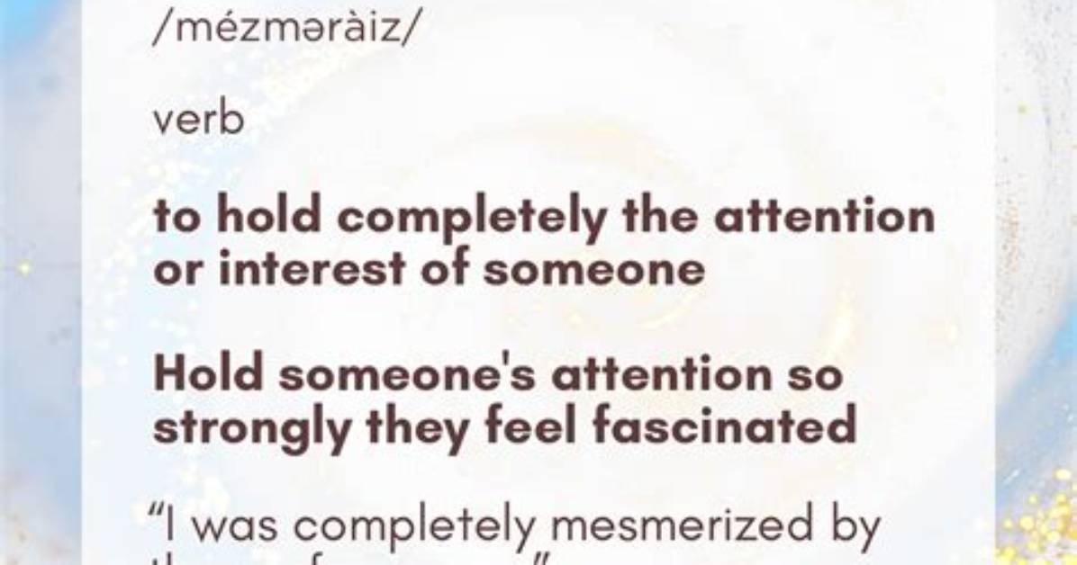 Does Mesmerize Mean Fascinated?