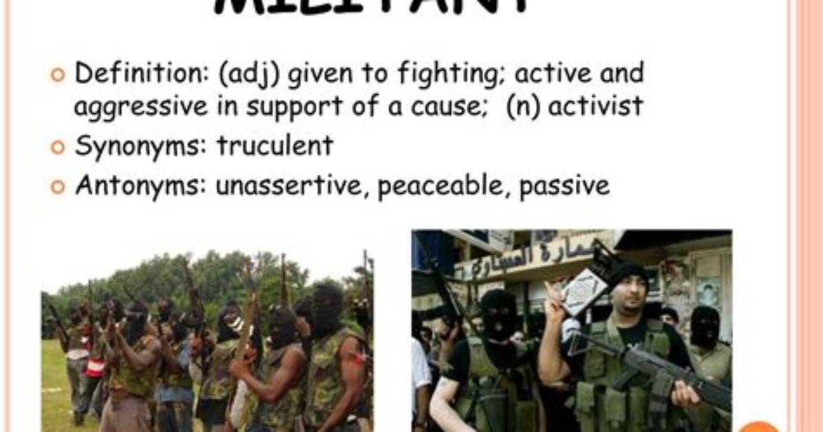 Does Militant Mean Aggressive?