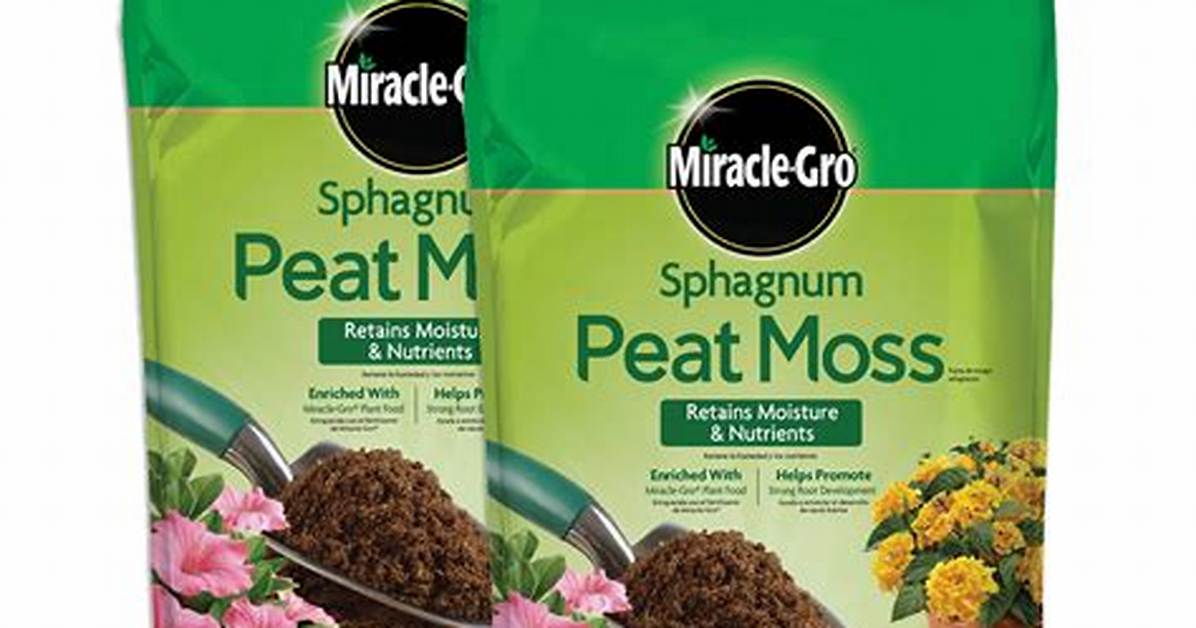 Does Miracle Gro Contain Peat Moss