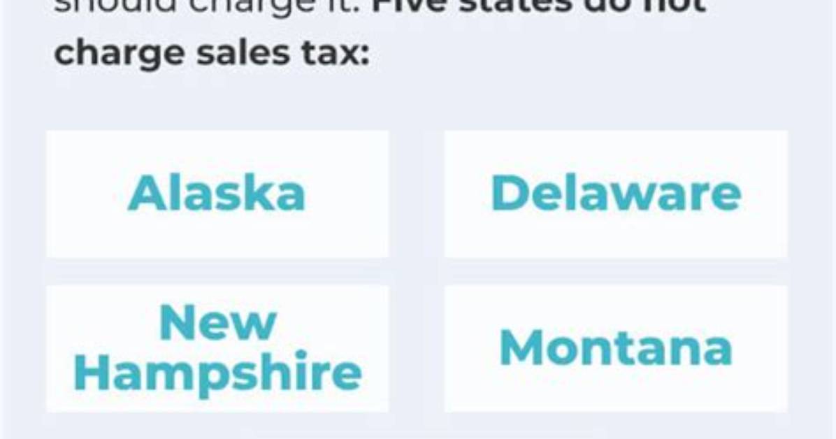Does Montana Charge Sales Tax?