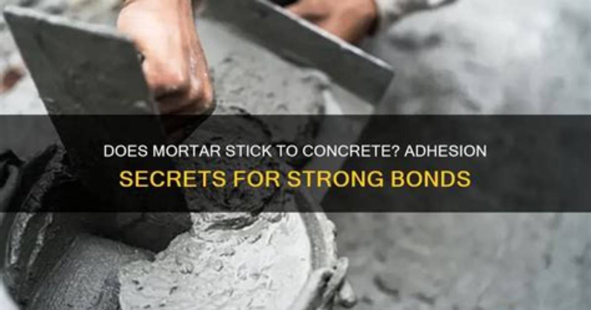 Does Mortar Stick to Slate