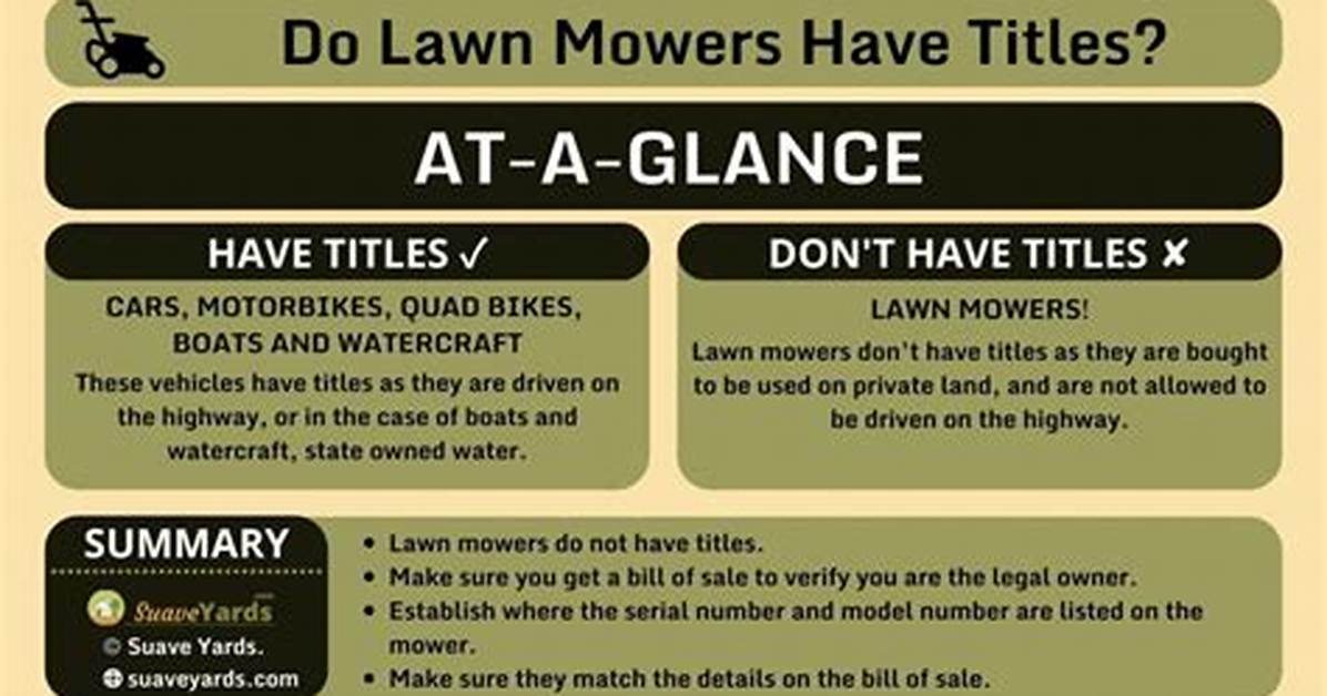 Does Mowers Have Titles?