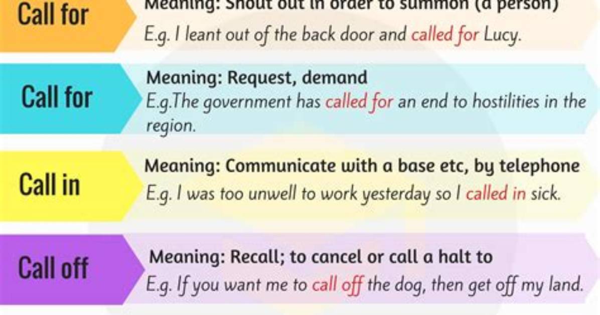 Does Not Call off Meaning?