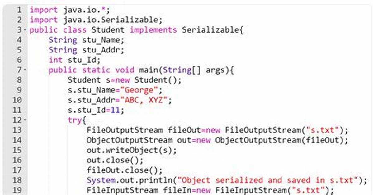 Does Object Class Implements Serializable?