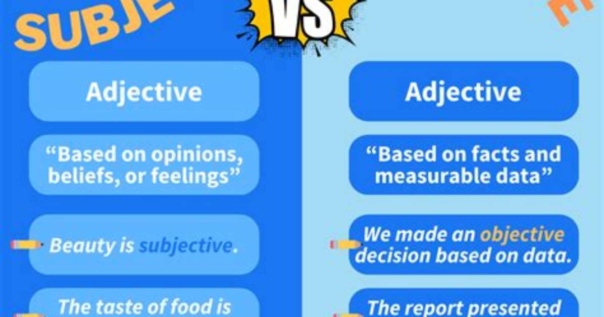 Does Objective and Subjective Mean?