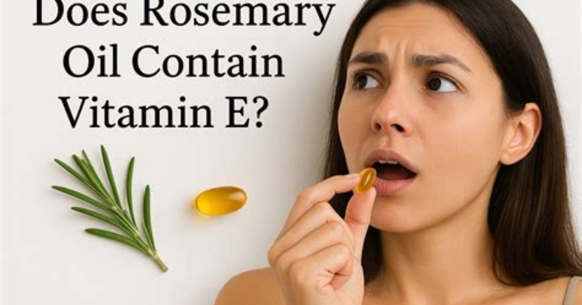 Does Olive Oil Contain Vitamin E
