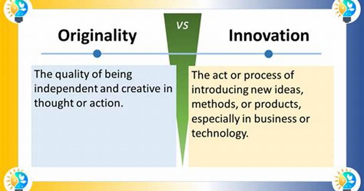 Does Originality Mean Novelty?