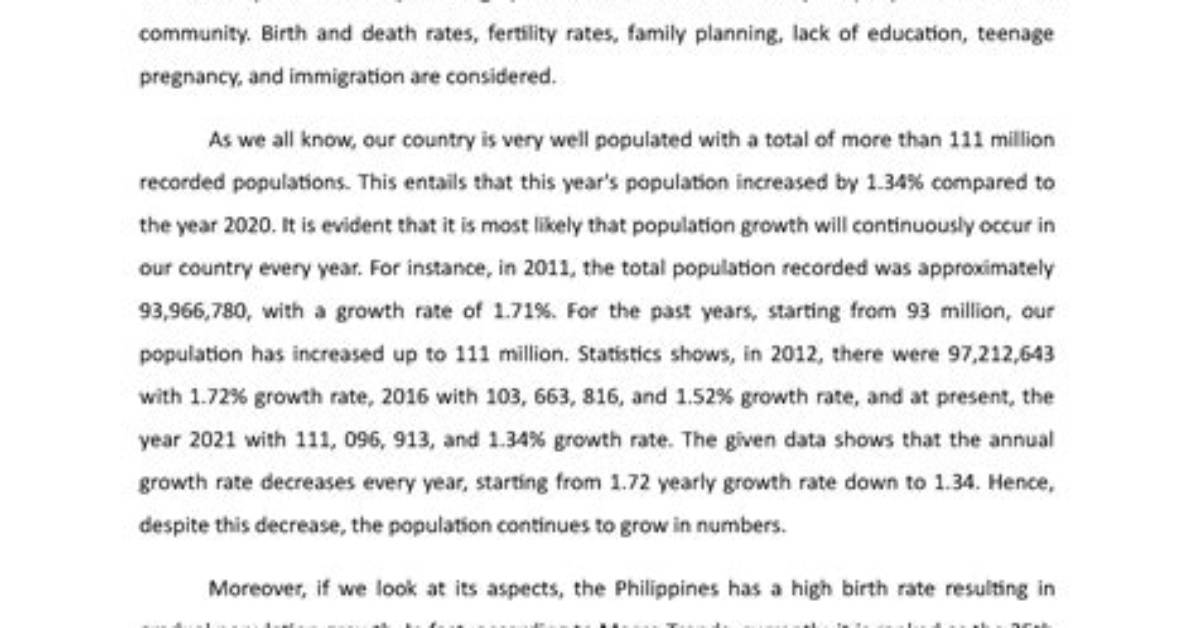 Does Philippines Undergone Demographic Transition?