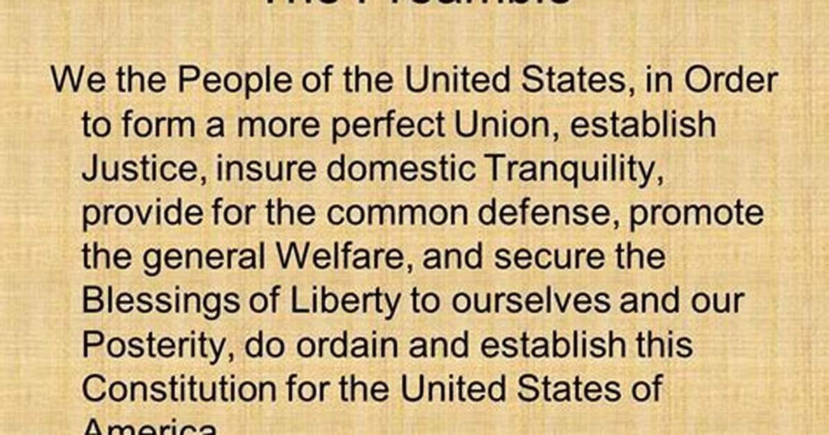 Does Preamble Explain Justice?