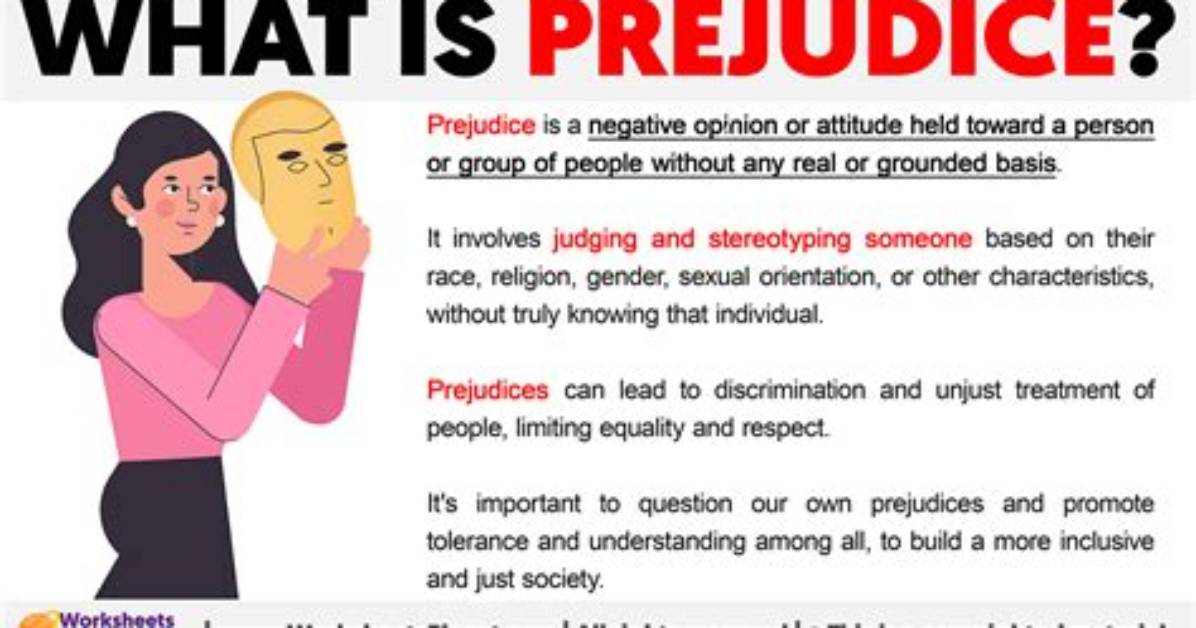Does Prejudice Mean Prejudge?