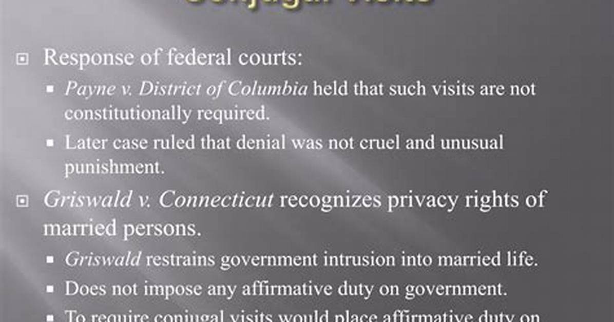 Does Prison Have Conjugal Visits?