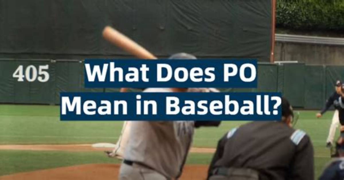Does Put out Mean in Baseball?