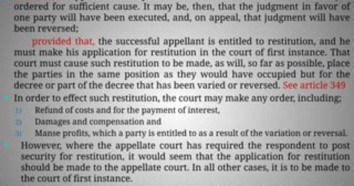 Does Restitution Have Interest?