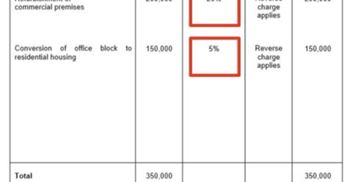 Does Reverse Charge Apply to Zero Rated?