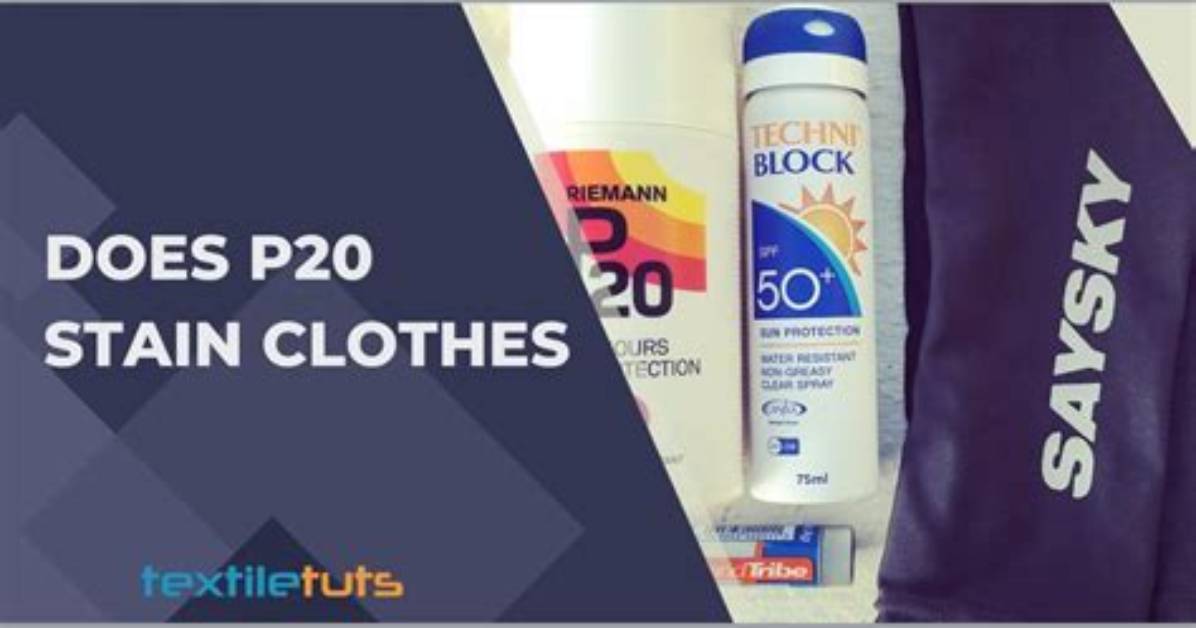 Does Riemann P20 Stain Clothes?