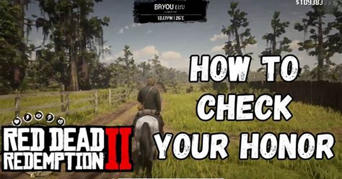 Does Robbing Affect Honor Rdr2?