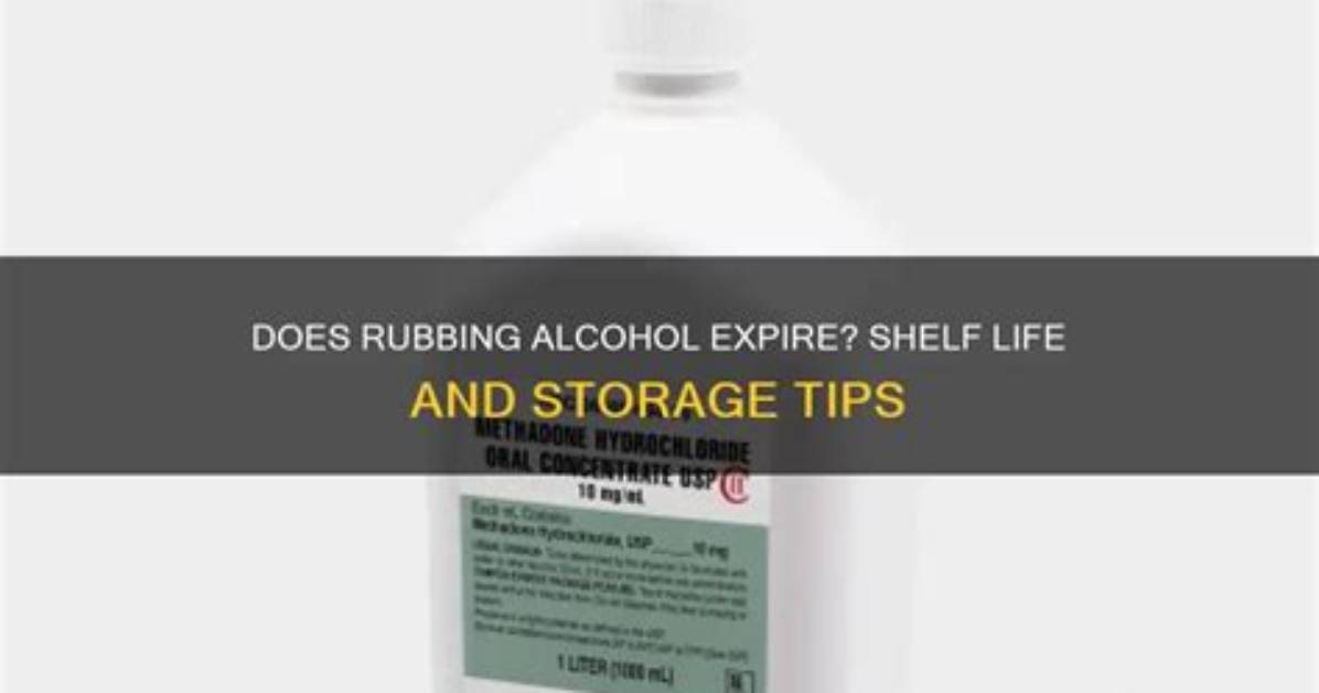 Does Rubbing Alcohol Expire?