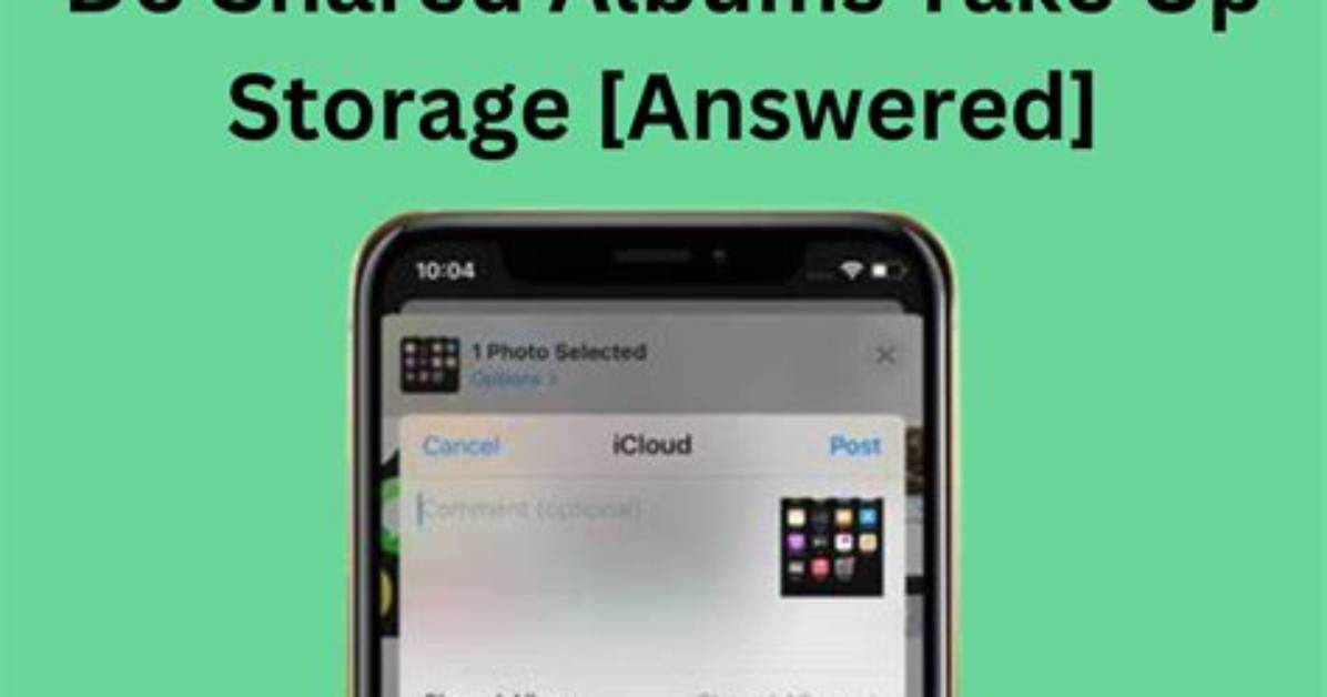Does Shared Albums Take up Storage?