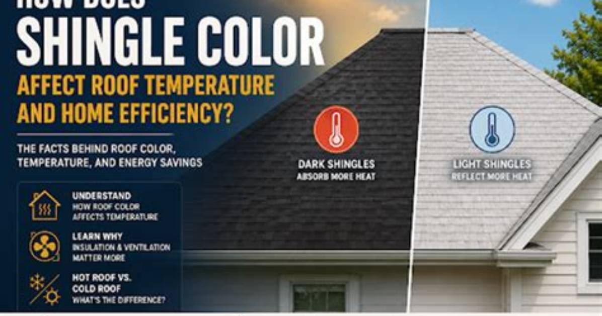 Does Shingle Color Affect Temperature