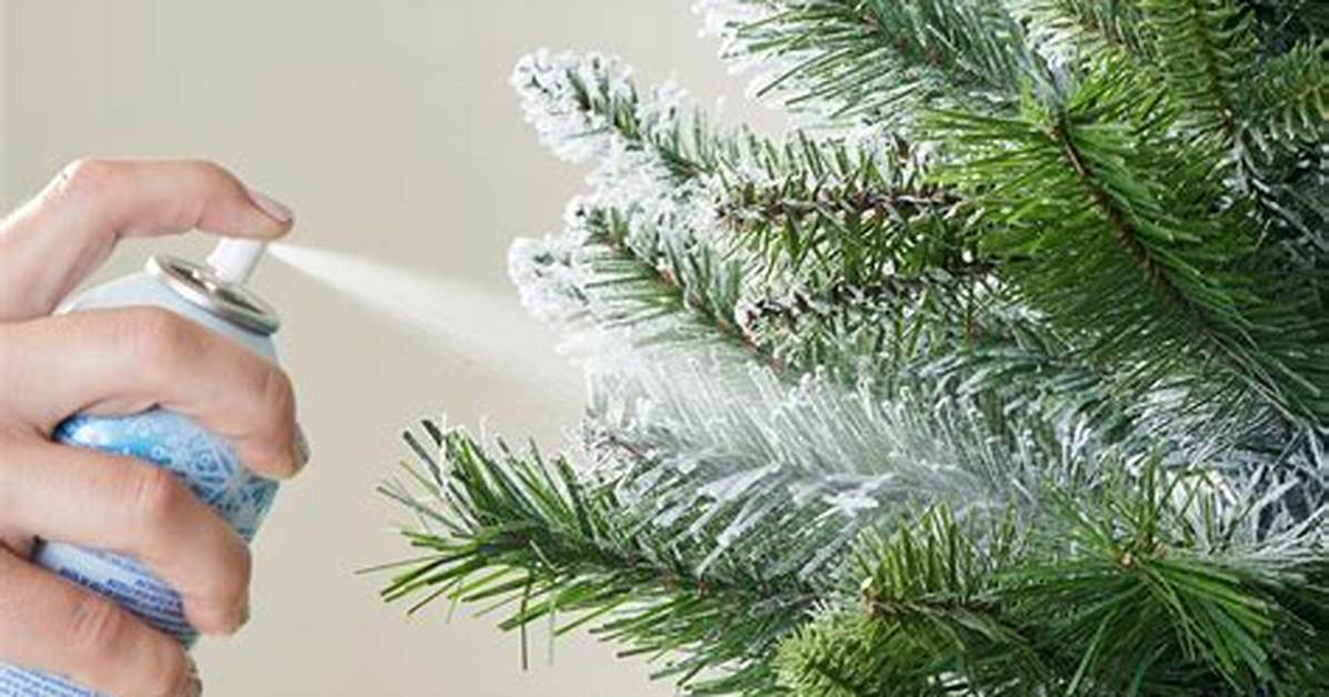 Does Snow Spray Come off Tree