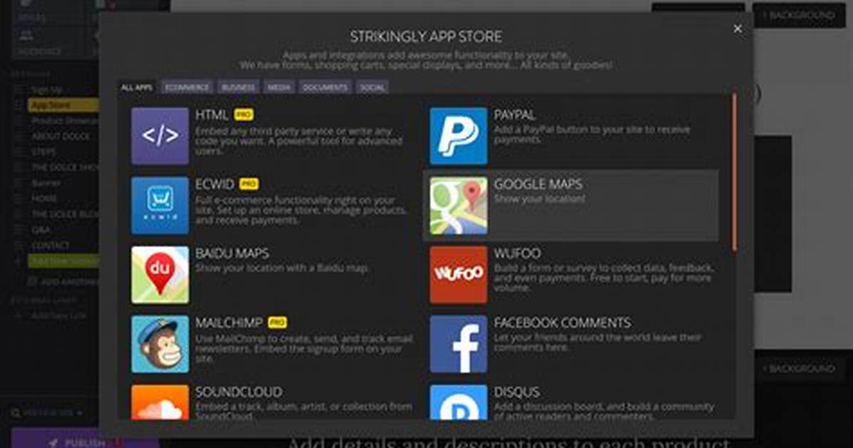 Does Strikingly Have an App?