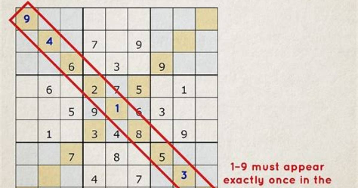 Does Sudoku Work Diagonally?