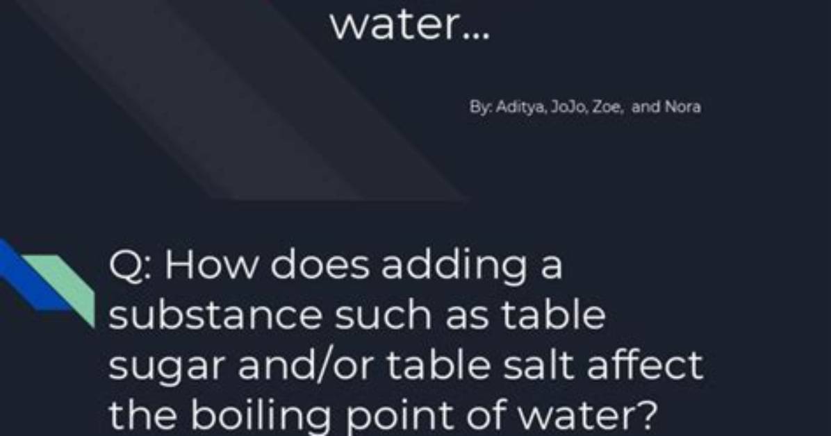 Does Sugar Affect Boiling Point Water?