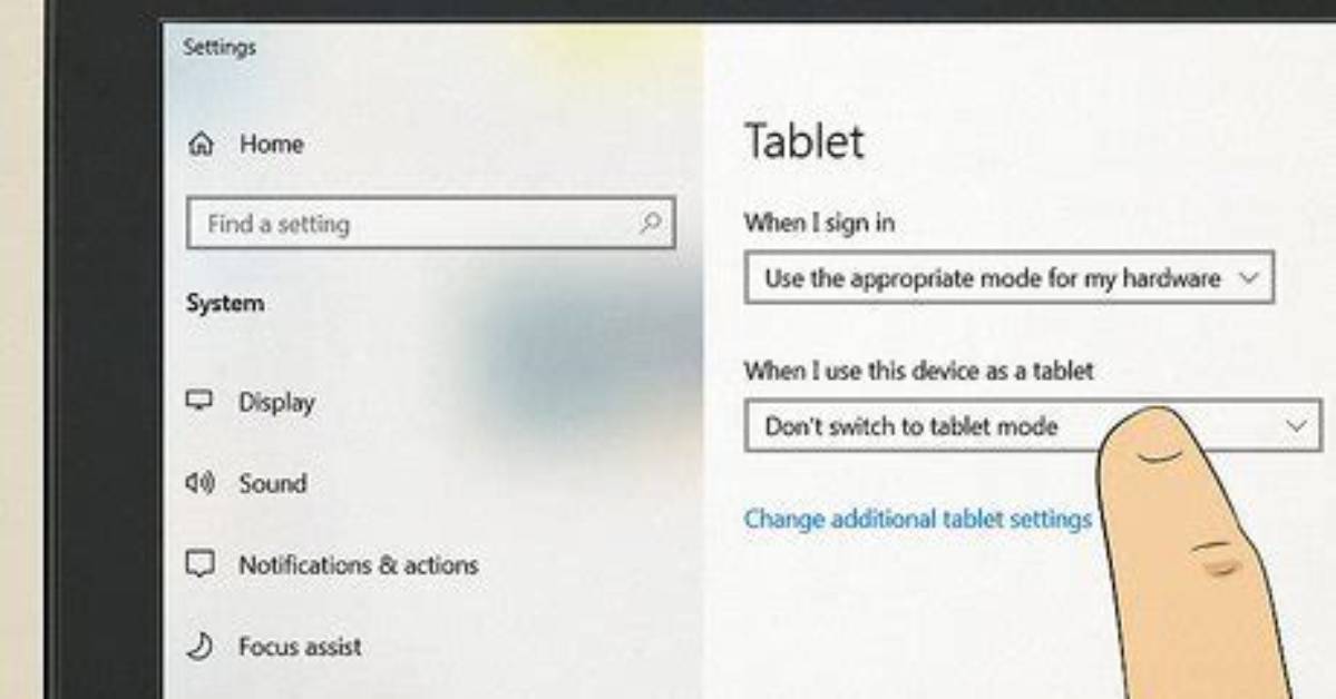 Does Tablet Mode Mean Touch Screen?