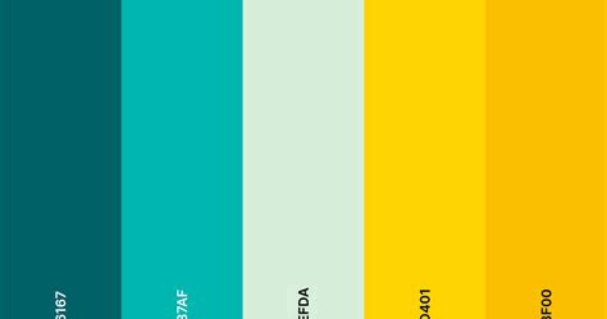 Does Teal and Yellow Match