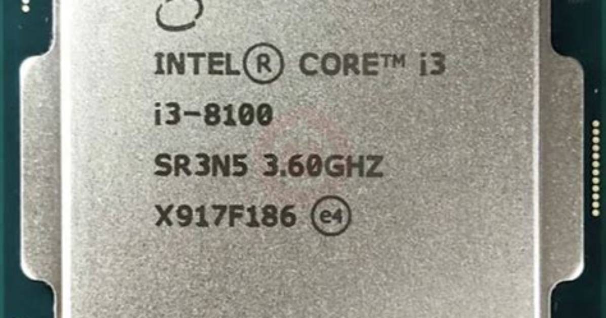 Does the Intel Core I3 8100 Come with a Cooler?