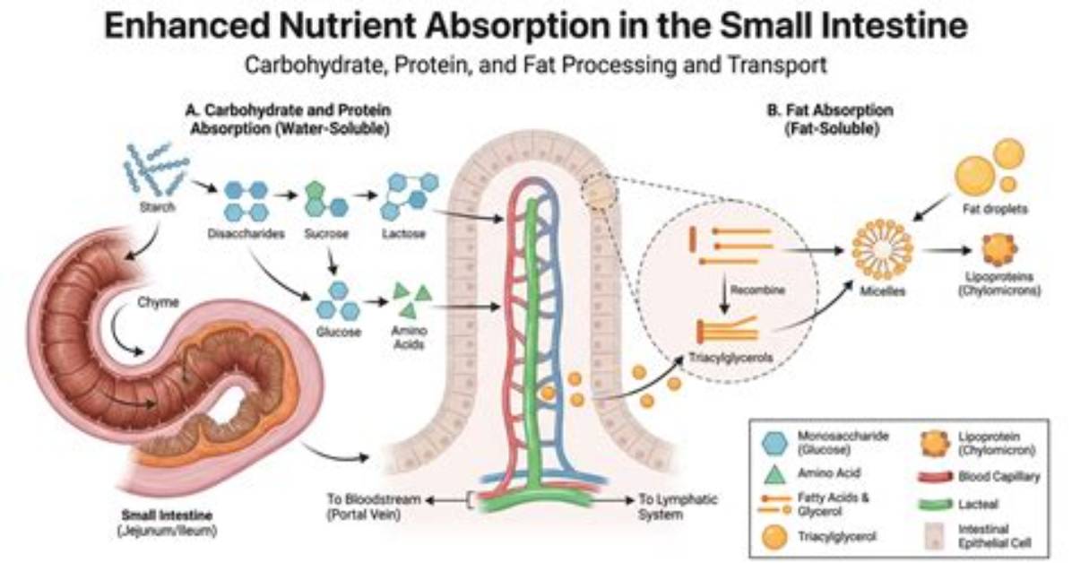 Does the Typhlosole Help in Nutrient Absorption?