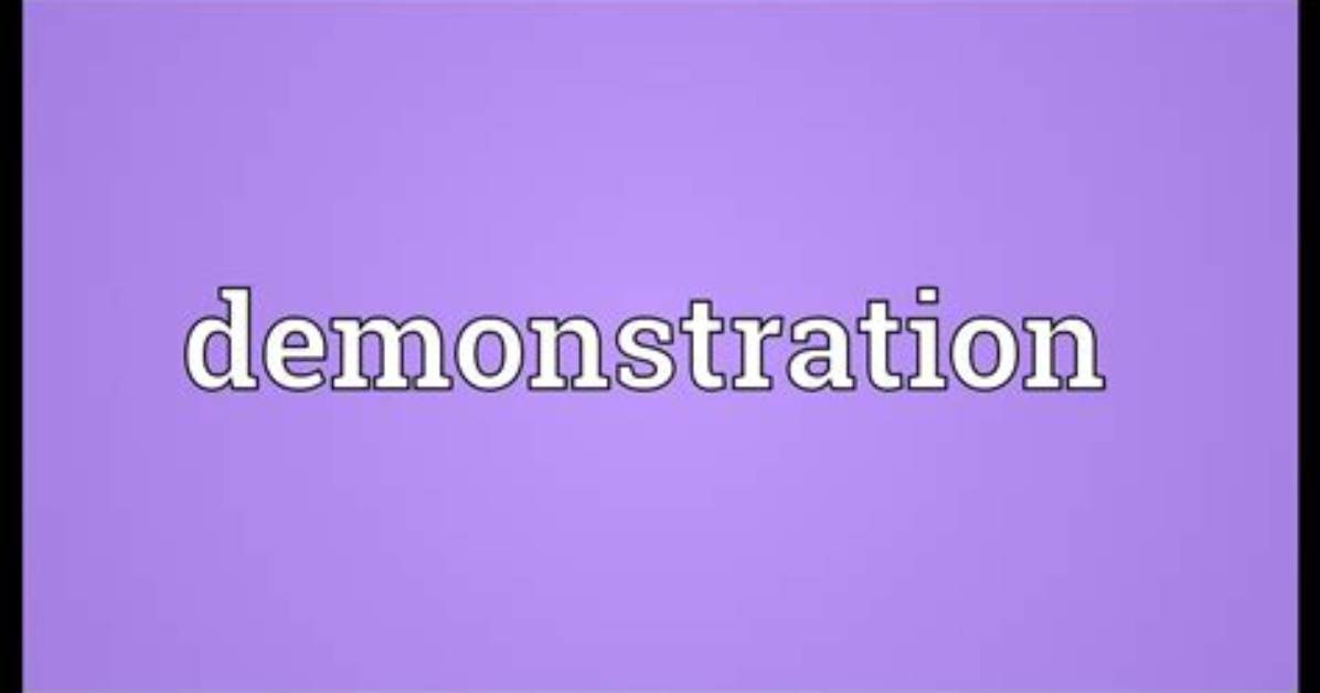 Does the Word Demonstration Mean?