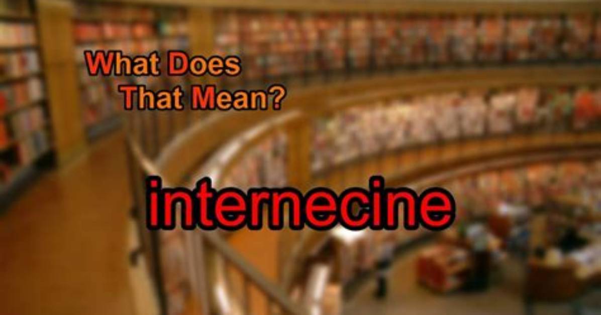 Does the Word Internecine Mean?