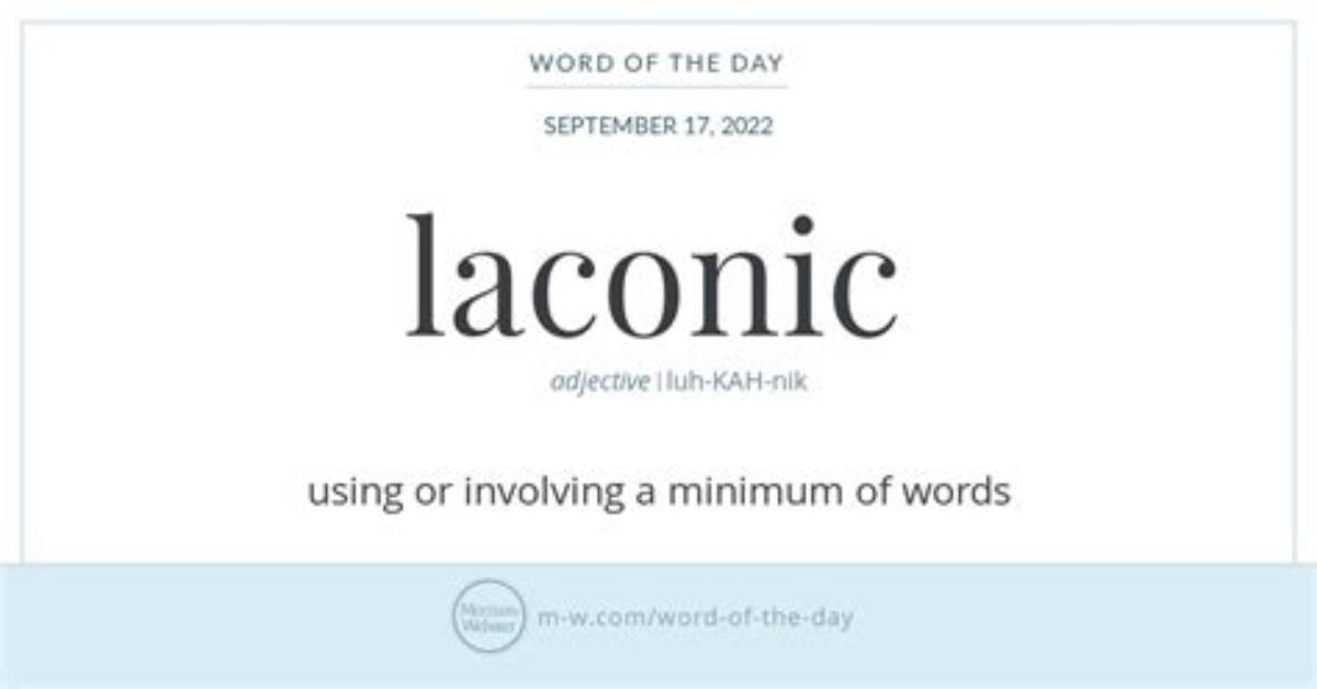 Does the Word Laconic Mean?